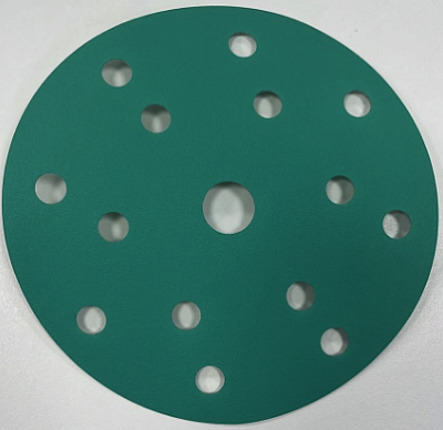 VOLCA EMERALD Диск абразивный, пленочная основа, 150 мм, 15 отв., P400